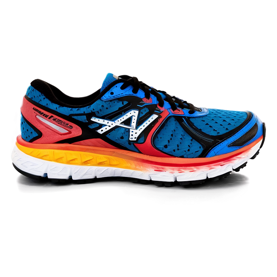 Multi-colored Running Shoe Png 06132024 PNG Image