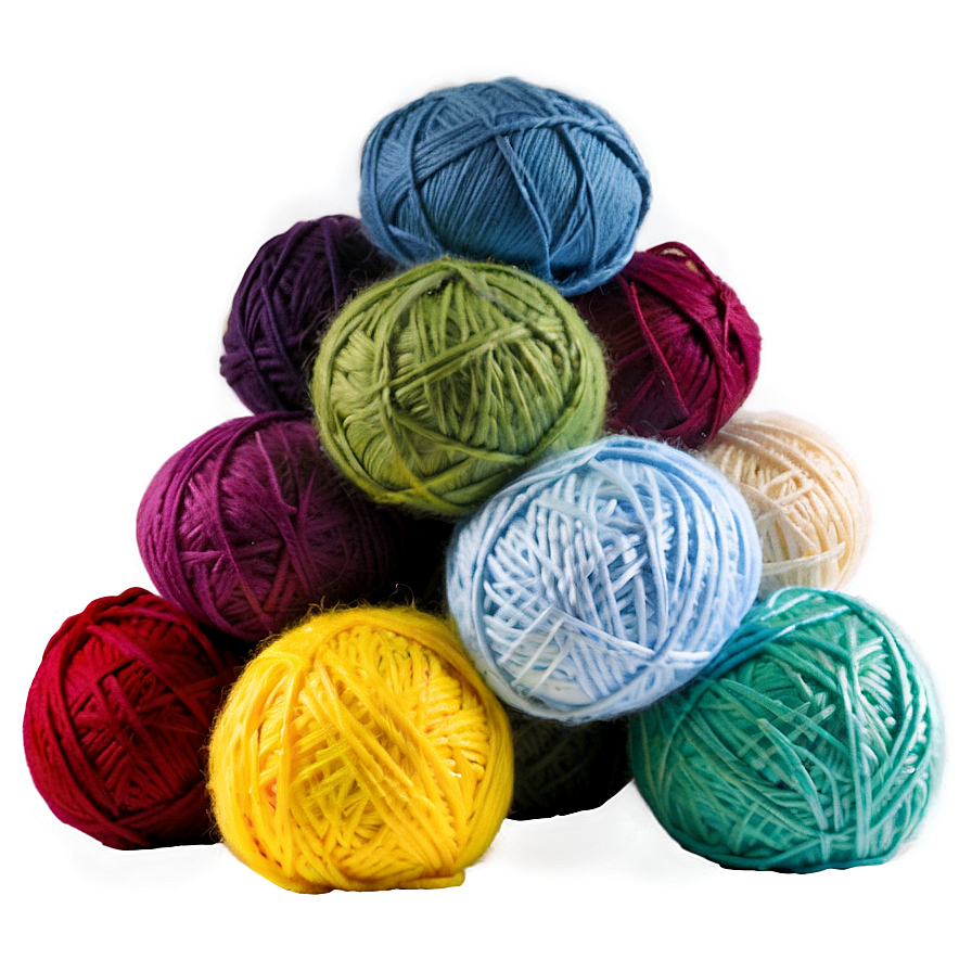 Multi-colored Yarn Ball Png Wst13 PNG Image