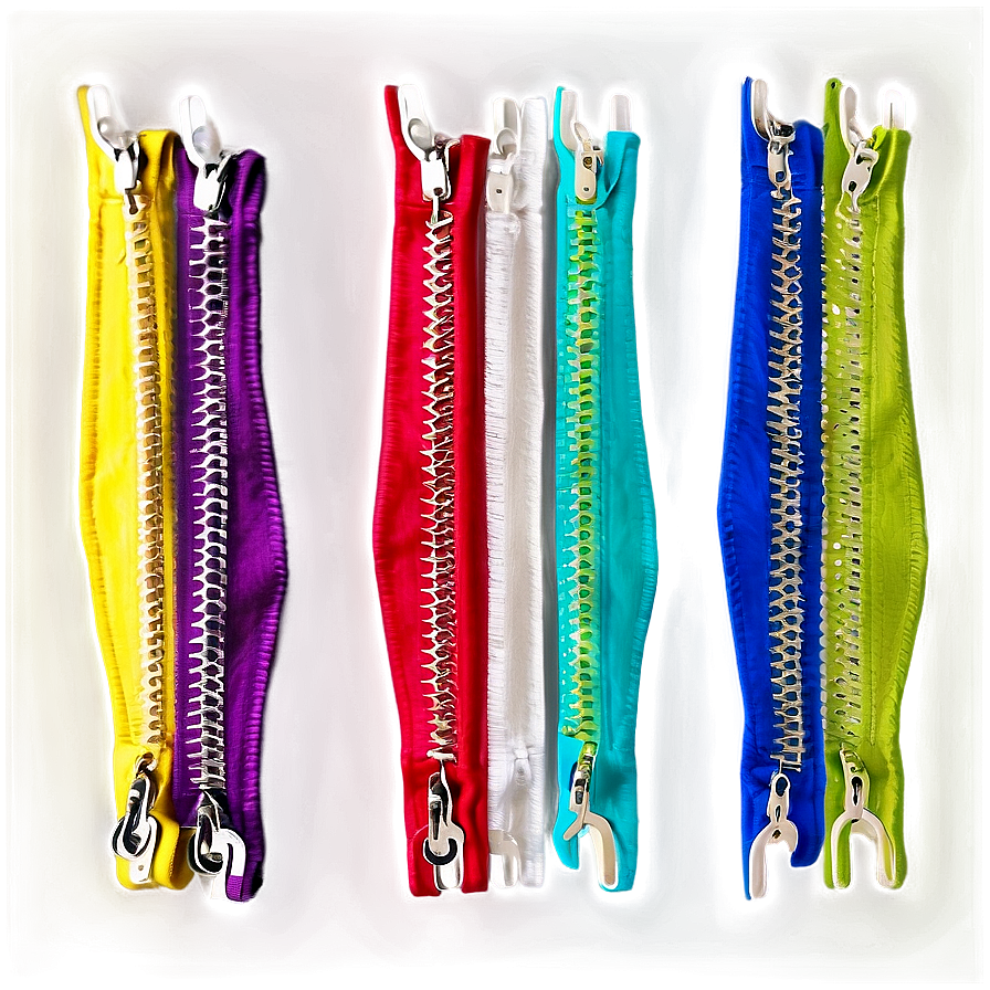 Multi-colored Zipper Array Png Jfa PNG Image