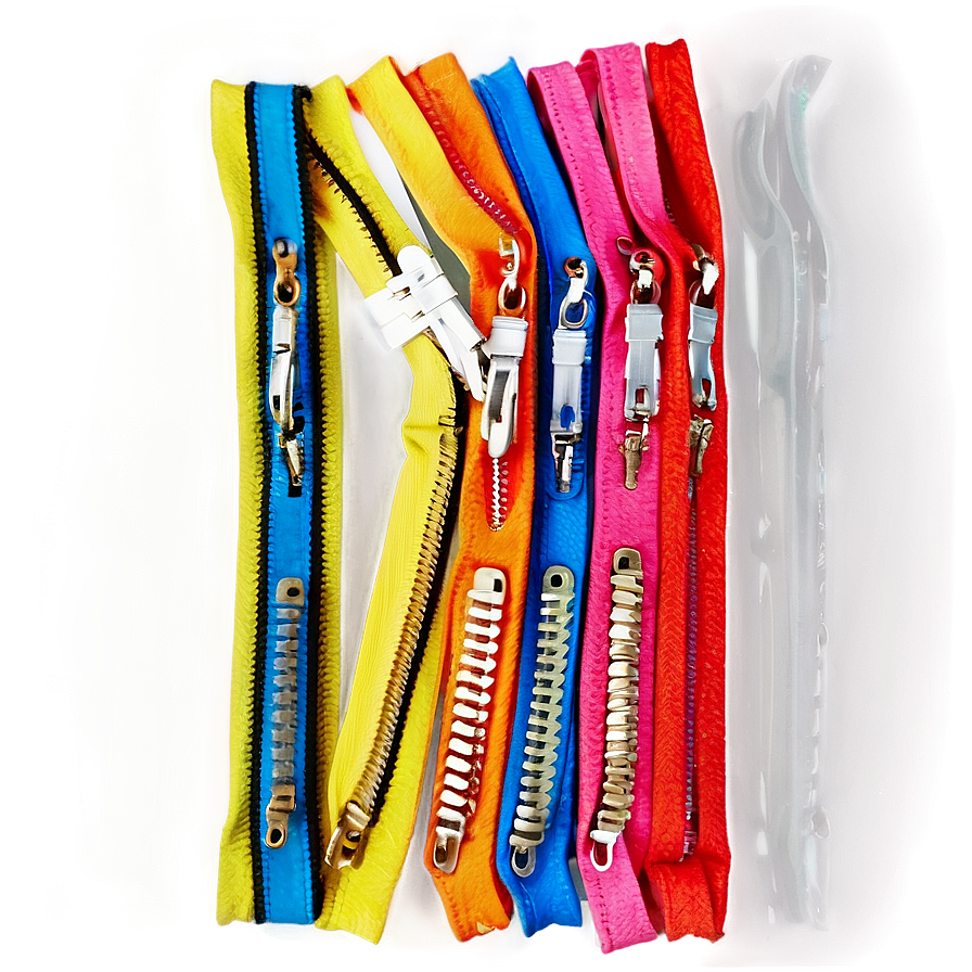 Multi-colored Zipper Array Png Nsx PNG Image