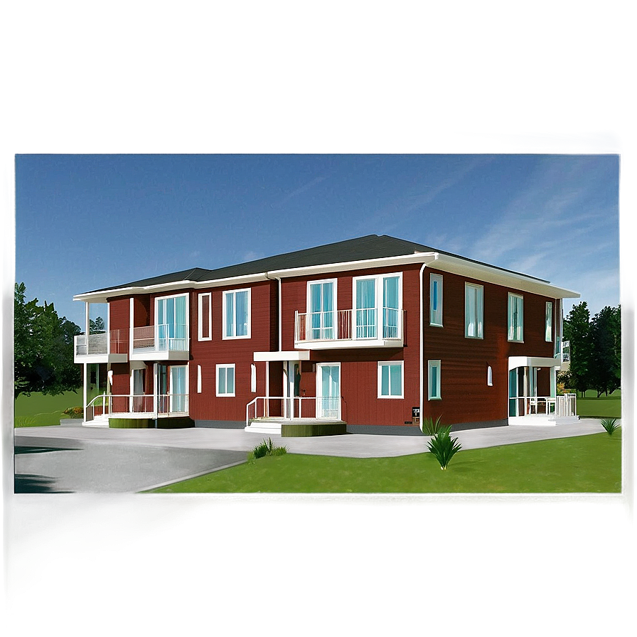 Multi-family Duplex Design Png Vgk PNG Image