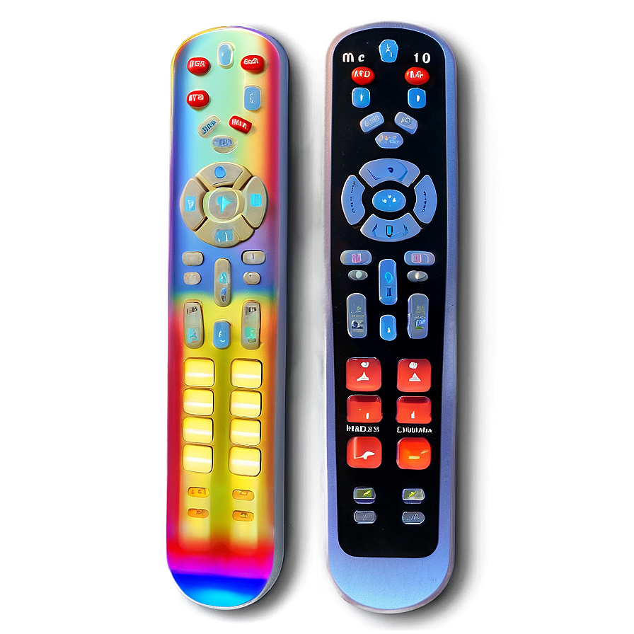 Multicolor Tv Remote Options Png 42 PNG Image