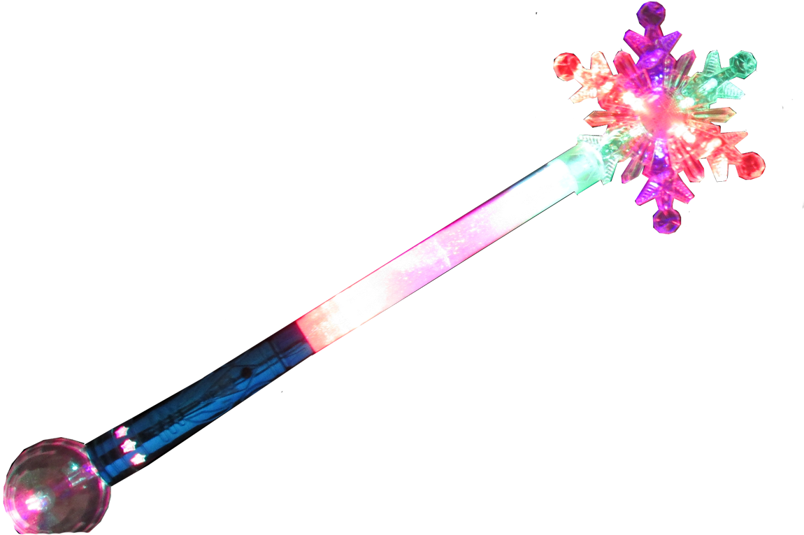 Multicolored Light Wand PNG Image