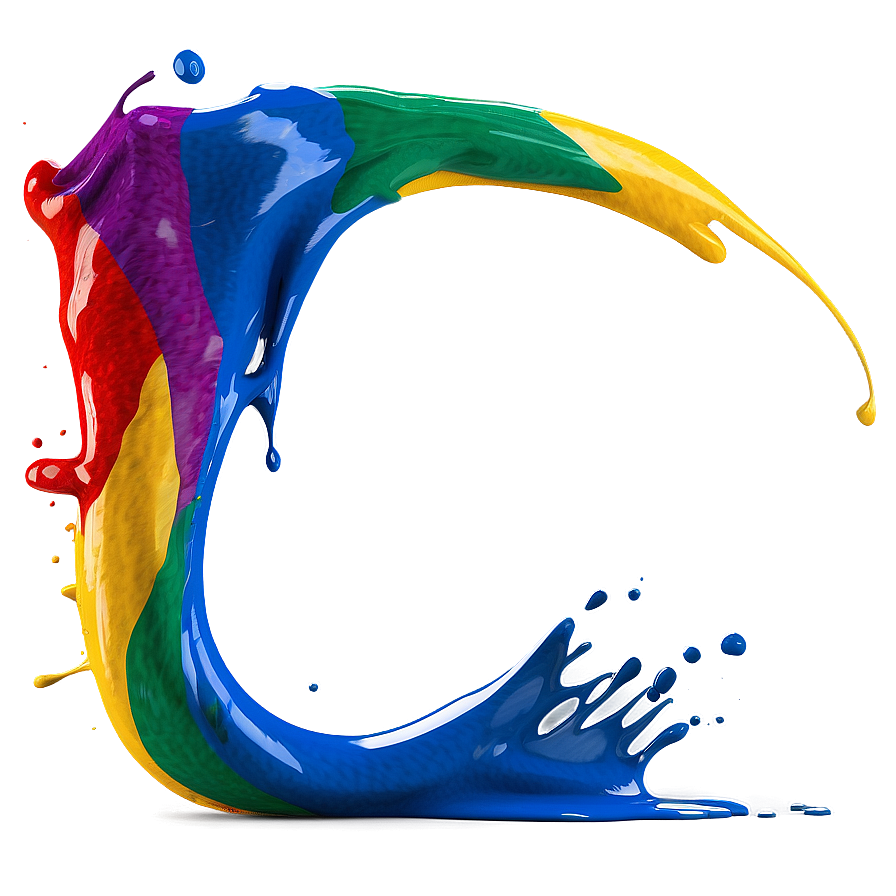 Multicolored Paint Splash Png Xkr PNG Image