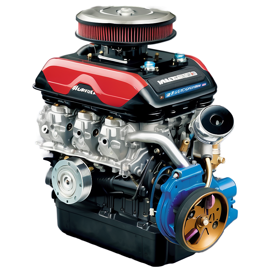 Muscle Car Engine Specification Png Meh84 PNG Image