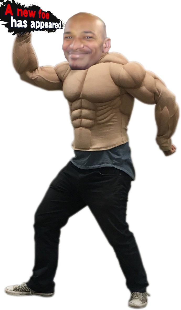 Muscular_ Cartoon_ Character_ Mashup.png PNG Image