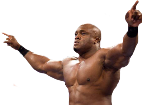 Muscular Man Pointing Upward PNG Image