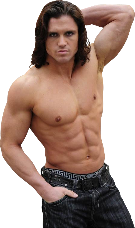 Muscular Man Showing Absand Biceps PNG Image