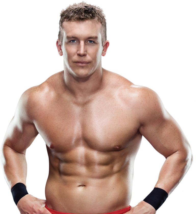 Muscular Wrestler Portrait PNG Image