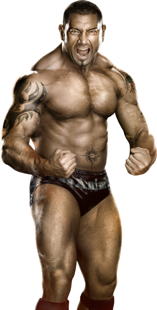 Muscular Wrestler Posing PNG Image