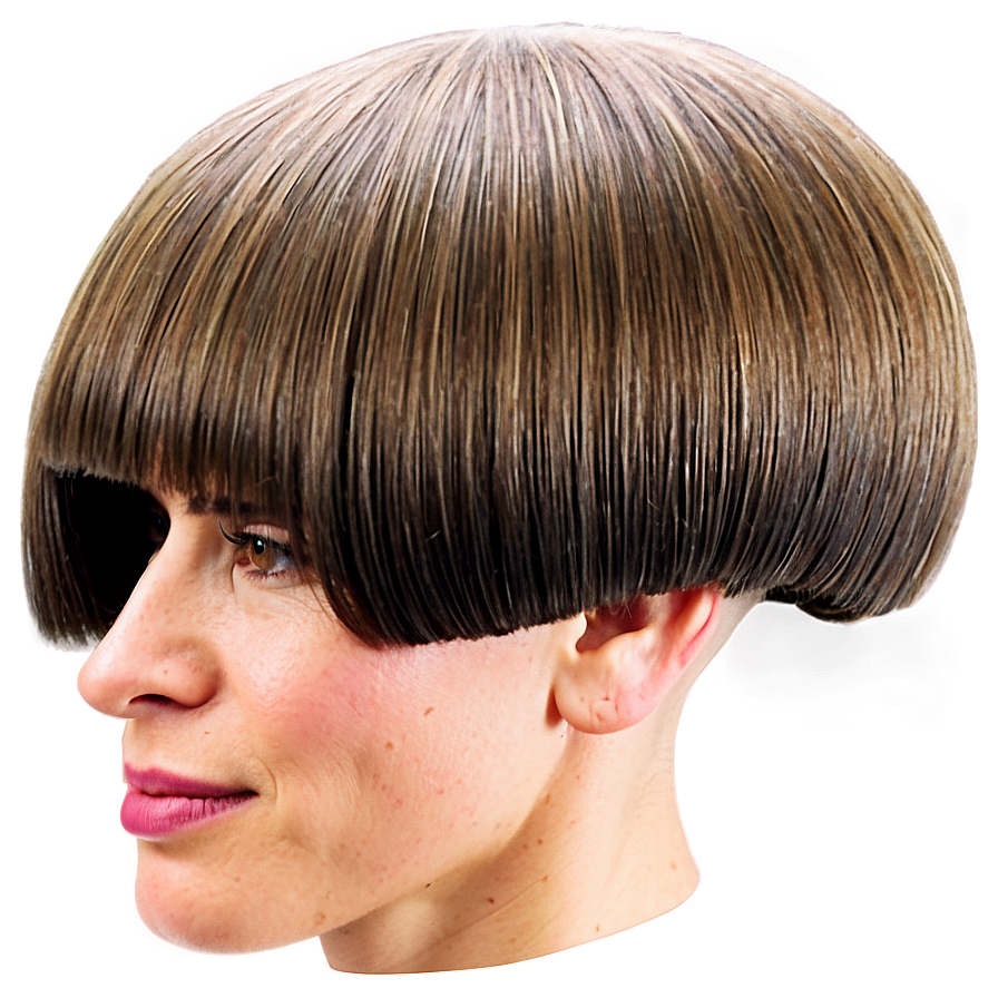 Mushroom Bowl Haircut Png 06212024 PNG Image