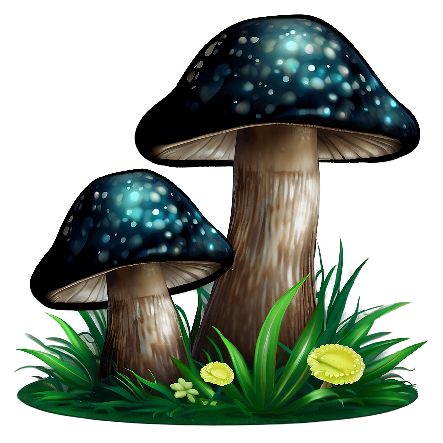 Mushroom Cartoon Style Png Iro PNG Image