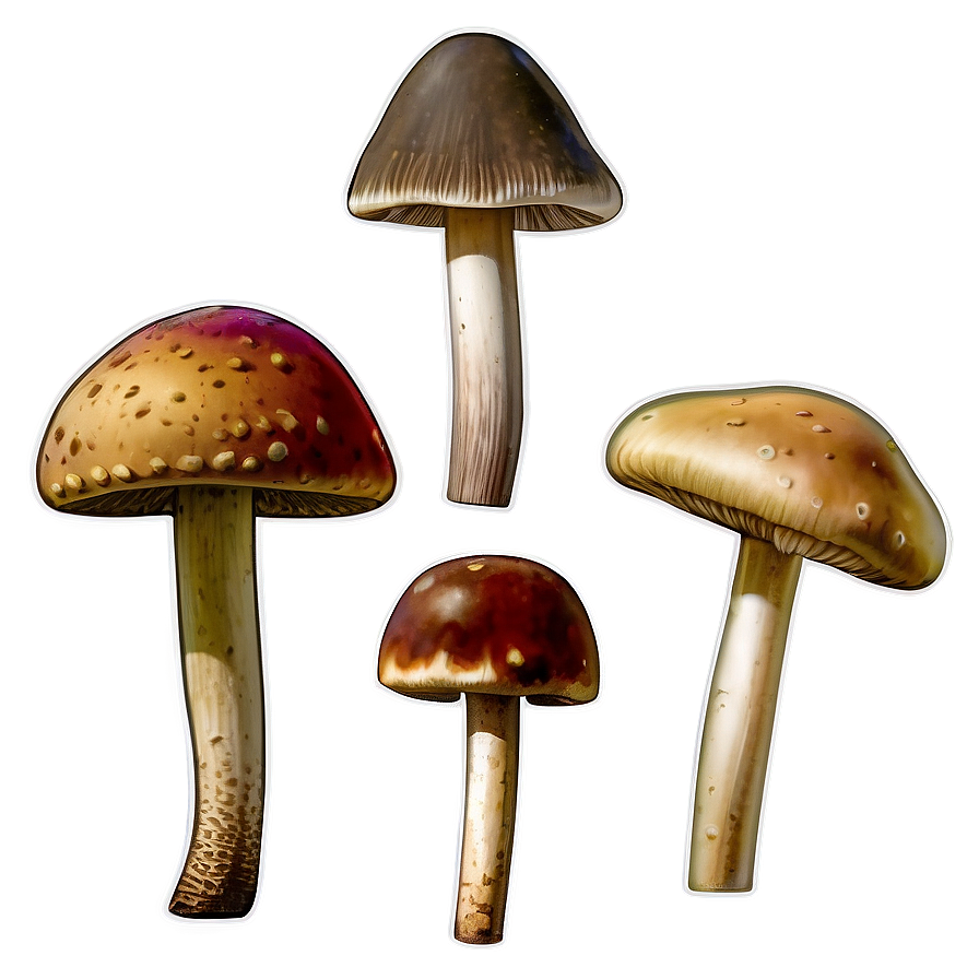 Mushroom Identification Guide Png Ojk PNG Image