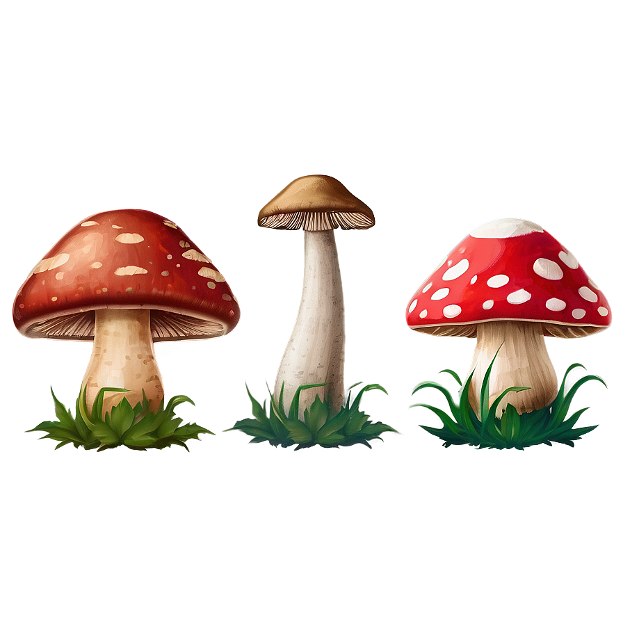 Mushroom Png Bundle Dtc PNG Image