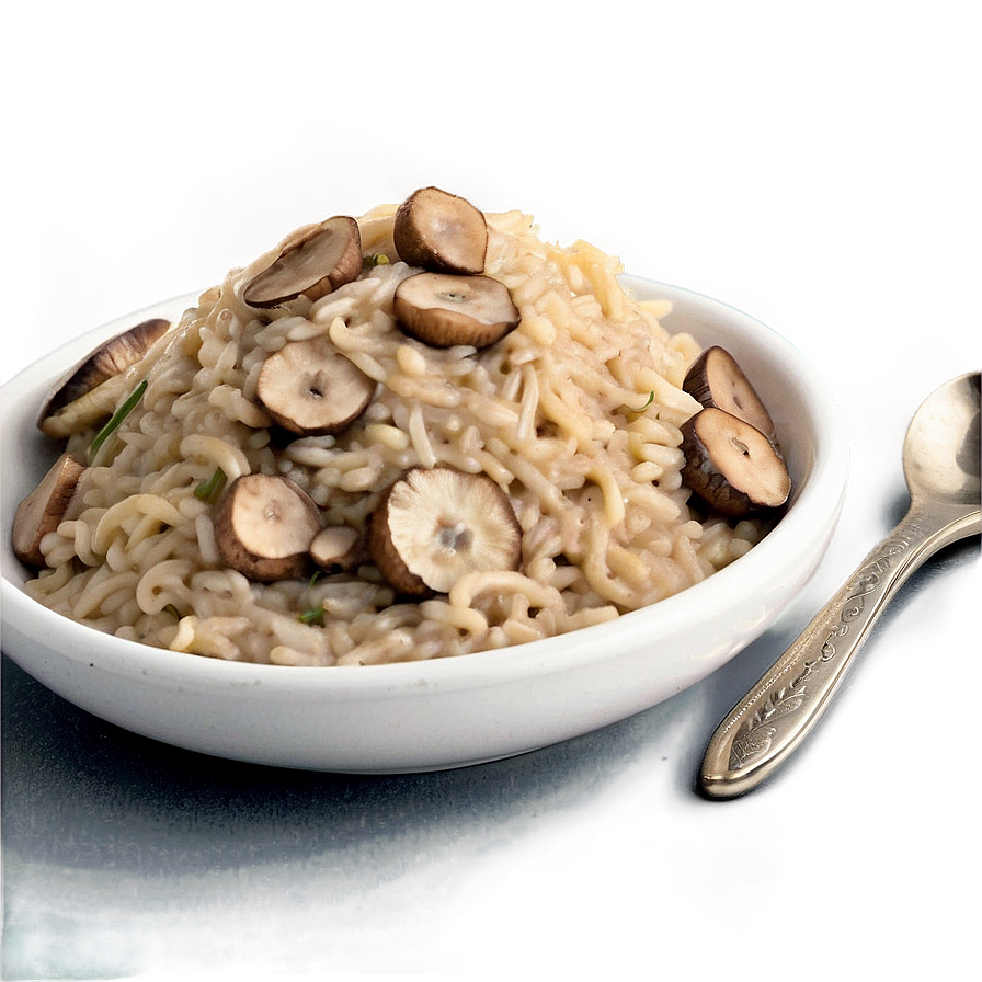 Mushroom Risotto Ingredients Png Mcb PNG Image