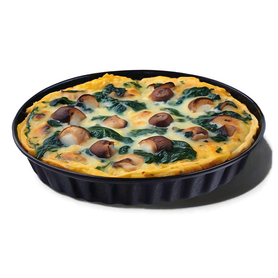 Mushroom Spinach Frittata Png Tgy PNG Image