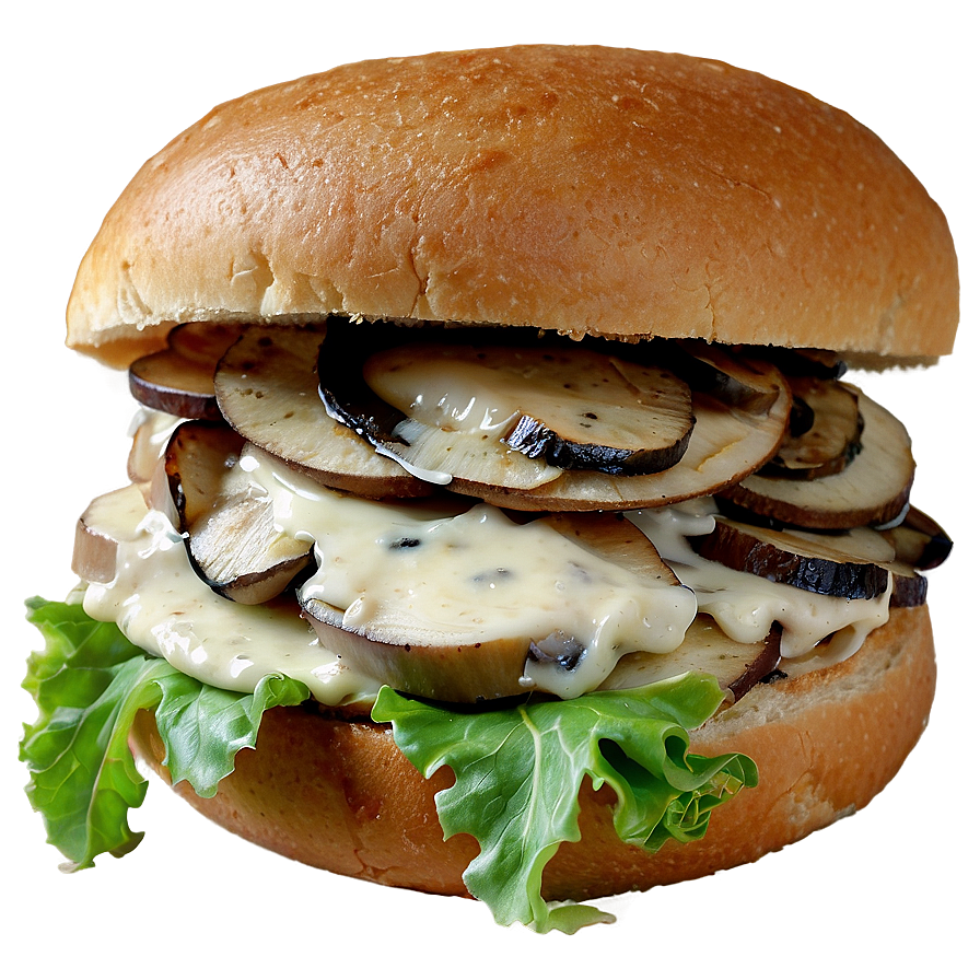 Mushroom Swiss Chicken Sandwich Png Ihg16 PNG Image