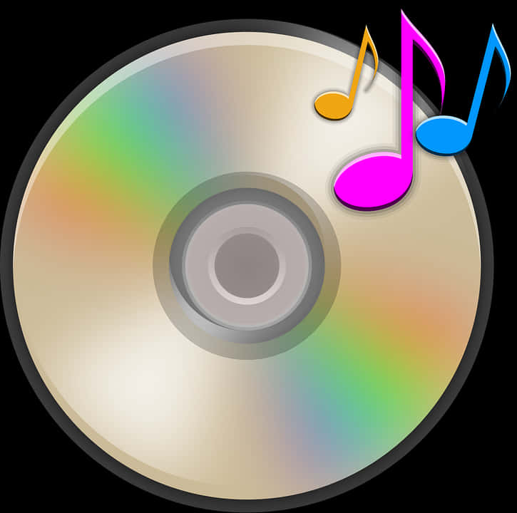 Music C D Vector Illustration PNG Image