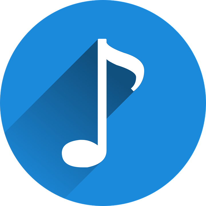 Music Note Icon Blue Background PNG Image