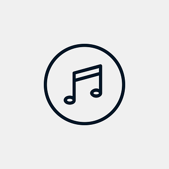 Music Note Icon Simple Design PNG Image