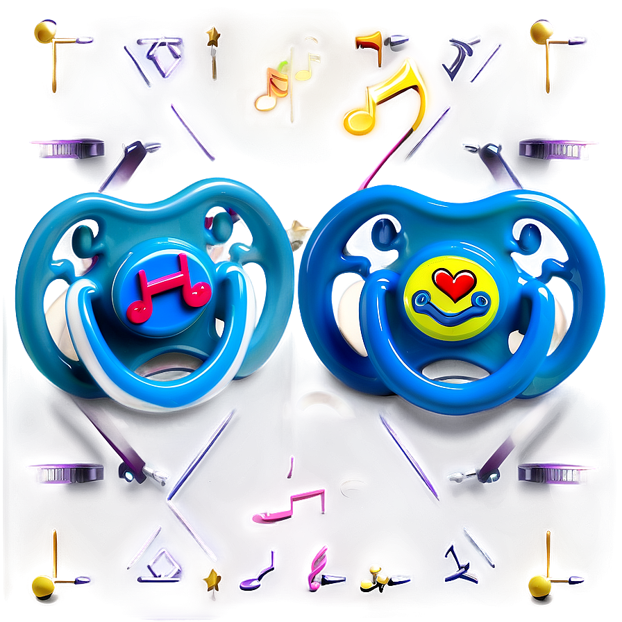 Musical Baby Pacifier Png Dqo PNG Image