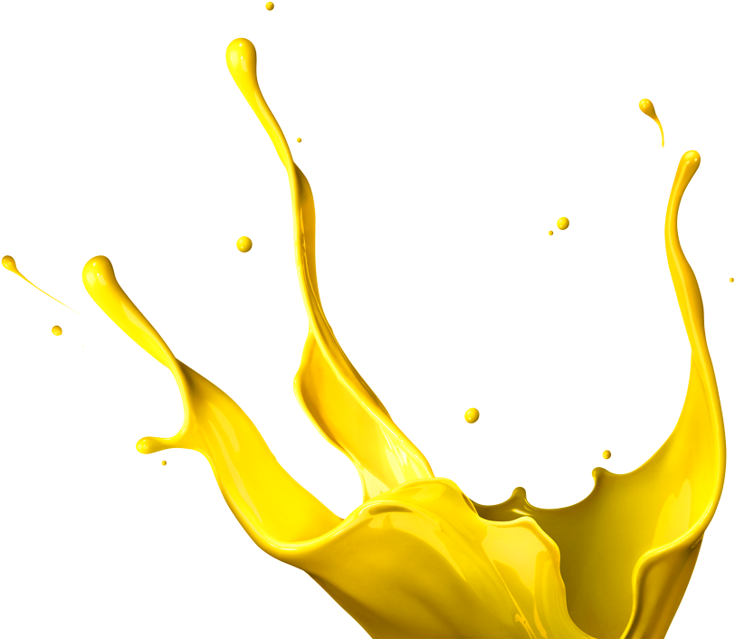 Mustard Splash Art PNG Image