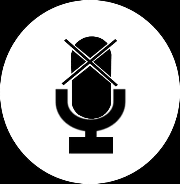 Muted Microphone Icon PNG Image