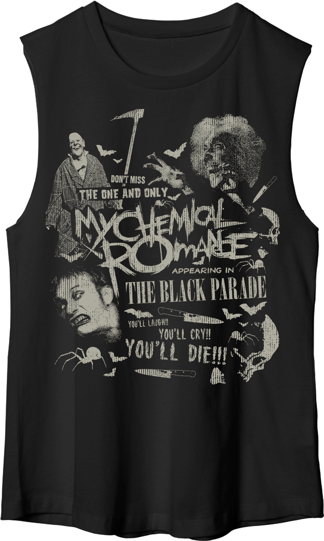 My Chemical Romance Black Parade Tank Top PNG Image