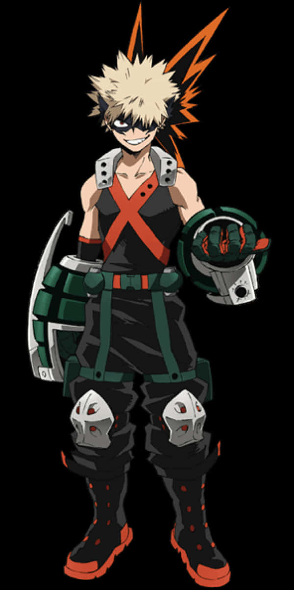 My Hero Academia Katsuki Bakugo Standing PNG Image