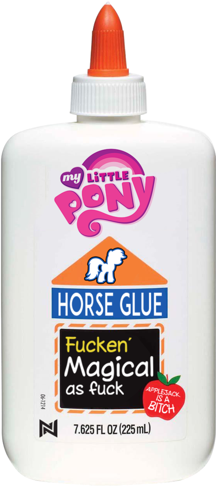 My Little Pony Parody Glue Bottle PNG Image