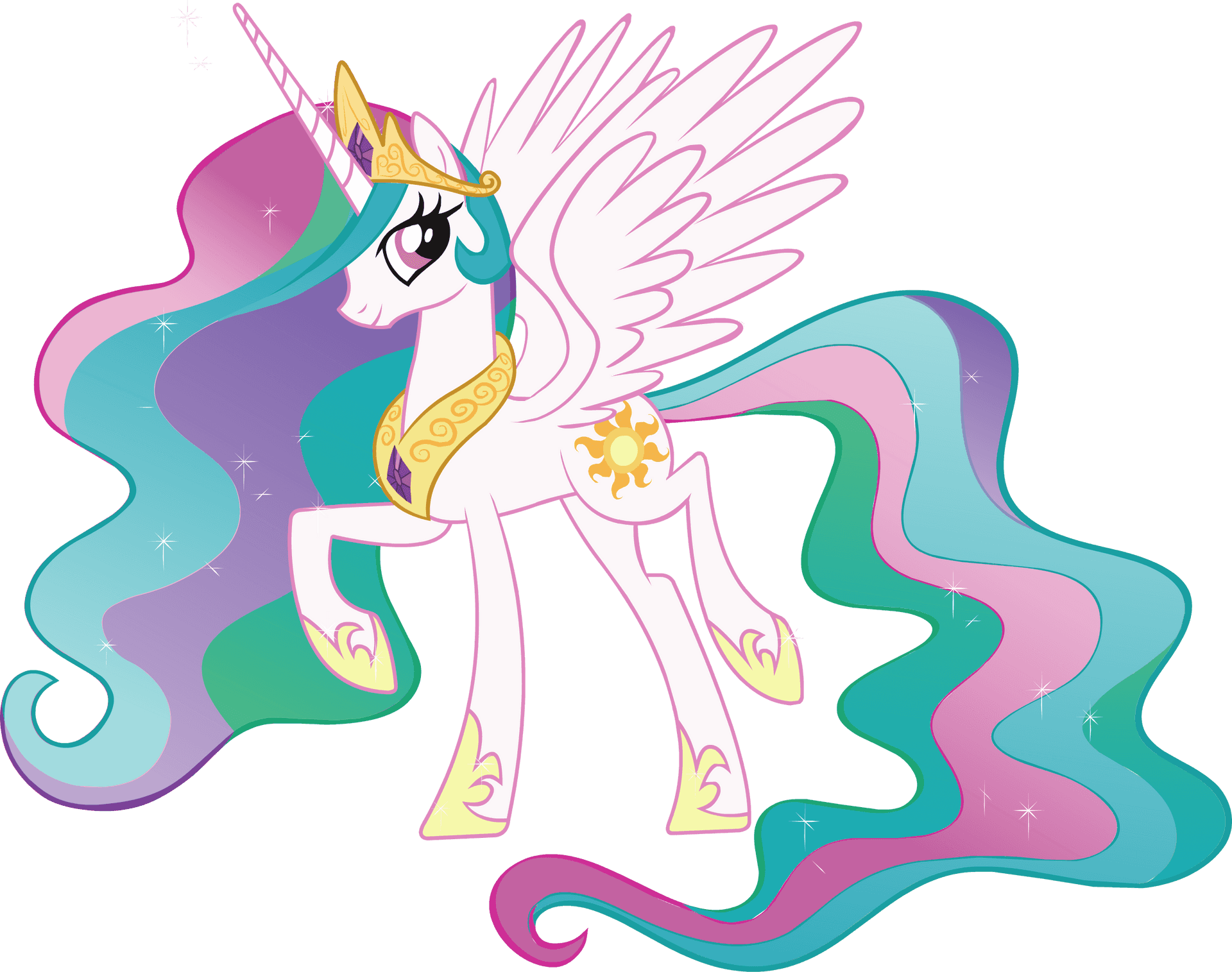 My Little Pony Unicorn Pegasus Illustration PNG Image