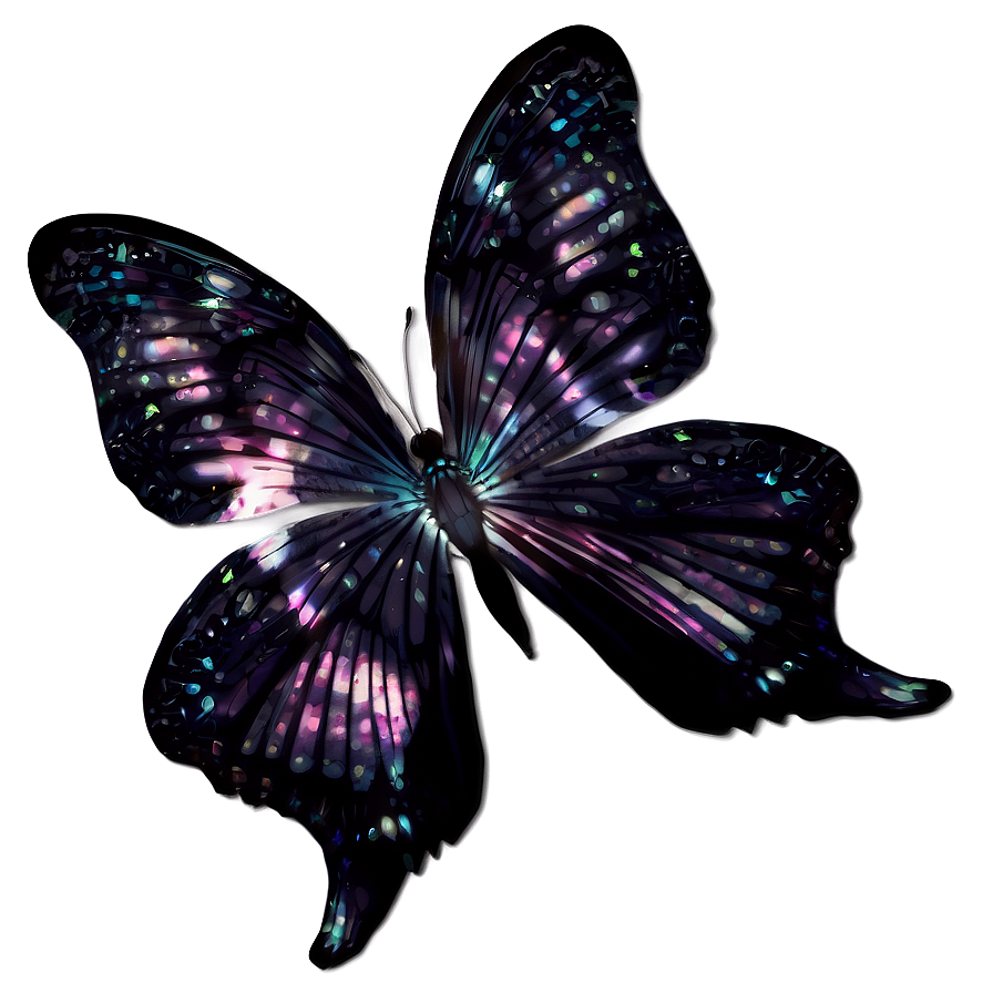 Mysterious Black Butterfly Png Rtg80 PNG Image