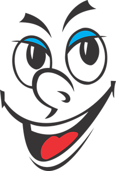 Mysterious Cartoon Villain Face PNG Image