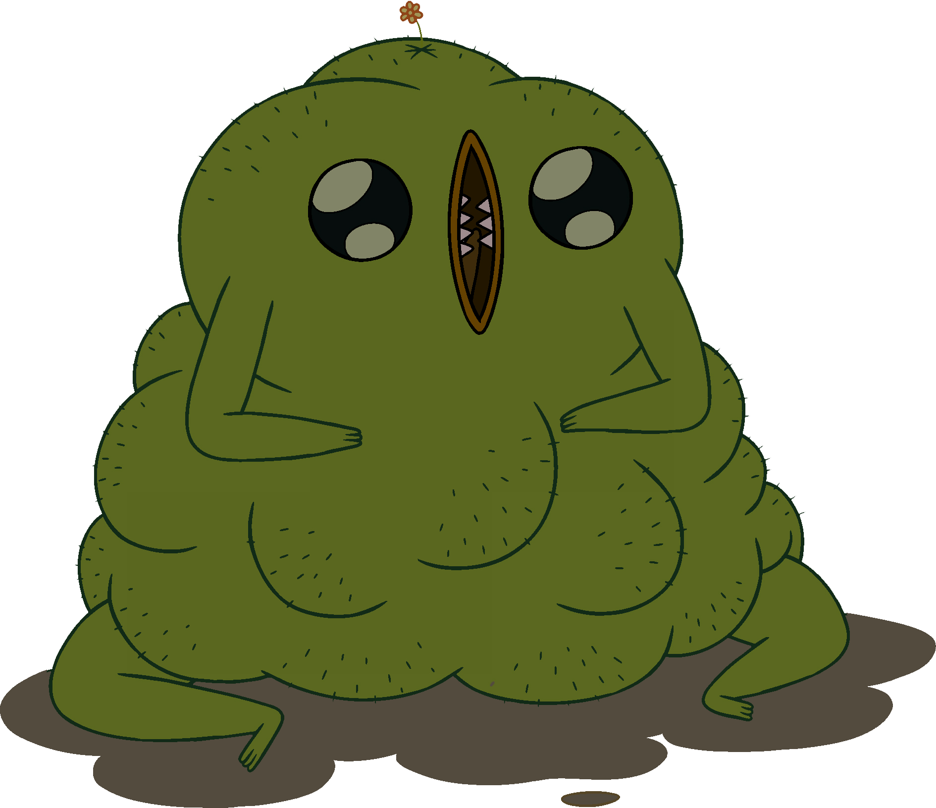 Mysterious_ Green_ Creature_ Adventure PNG Image