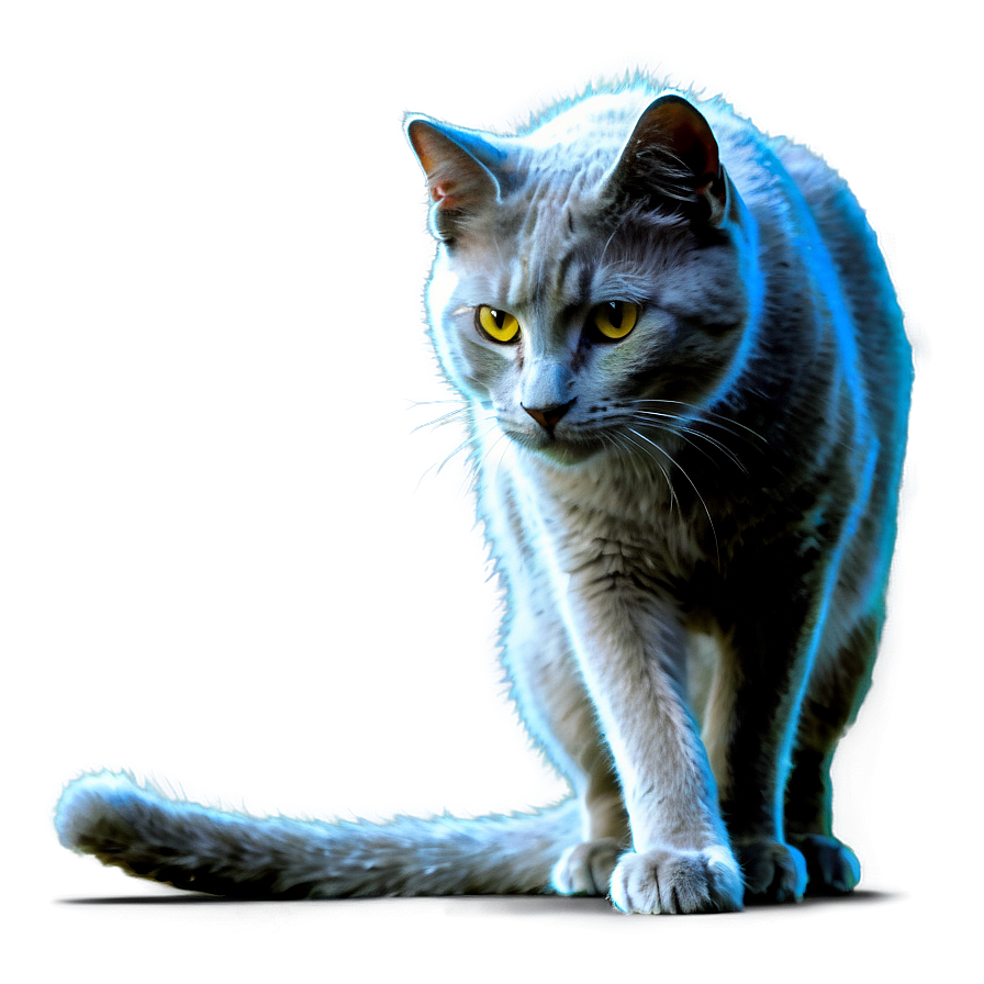 Mysterious Grey Cat Png Kpf PNG Image