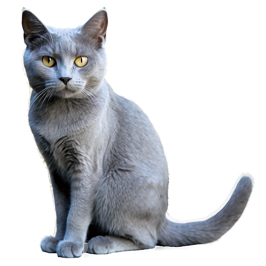 Mysterious Grey Cat Png Otf78 PNG Image