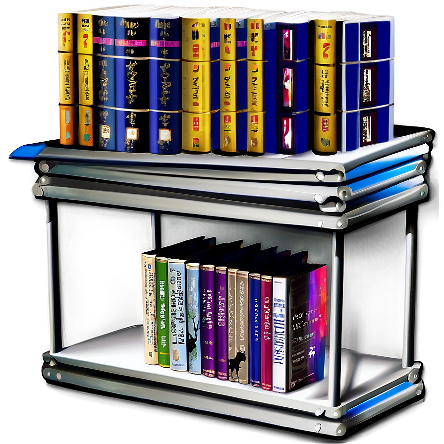 Mystery Books On Shelf Png 14 PNG Image