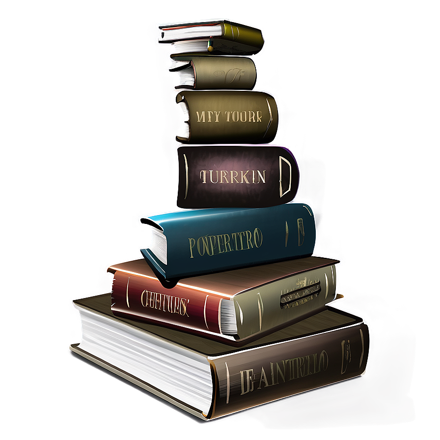 Mystery Books Stack Png Cqg PNG Image