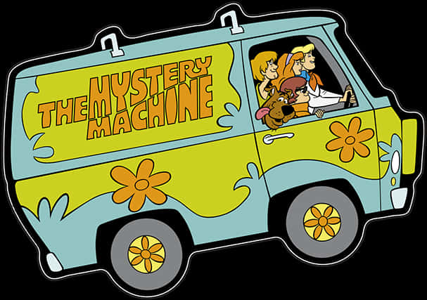 Mystery Machine Scooby Doo Characters PNG Image