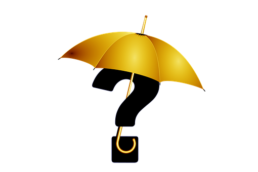 Mystery Umbrella Question Mark PNG Image