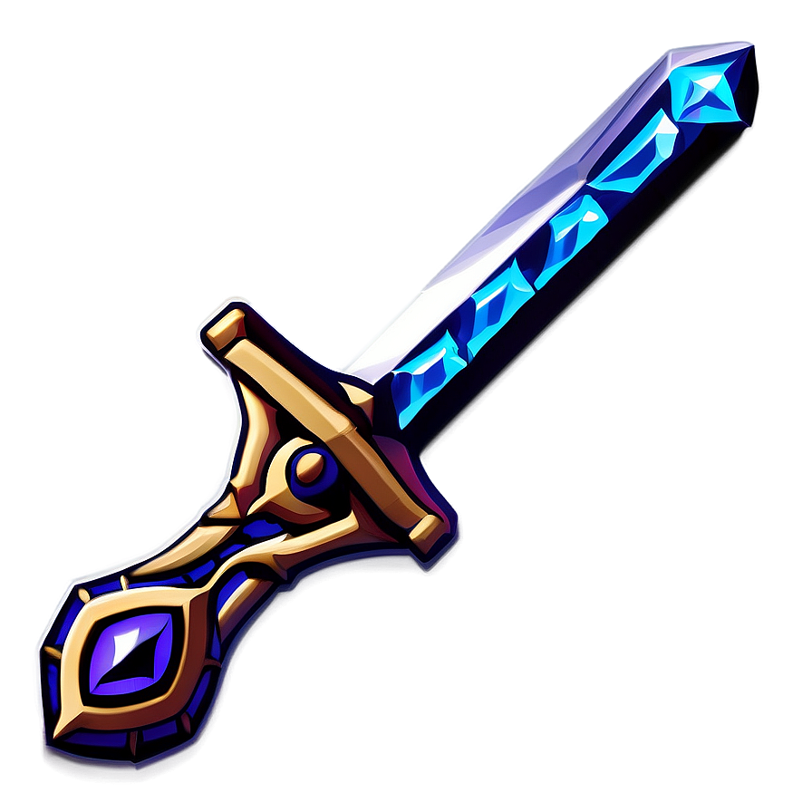 Mystic Diamond Sword Icon Png Xqn PNG Image