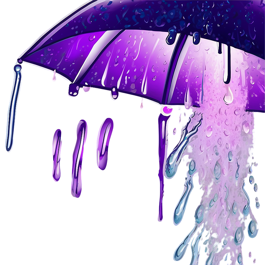 Mystic Purple Rain Scene Png 3 PNG Image