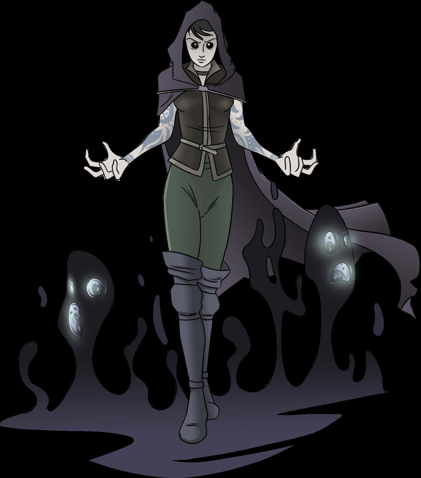 Mystic_ Shadow_ Summoner PNG Image