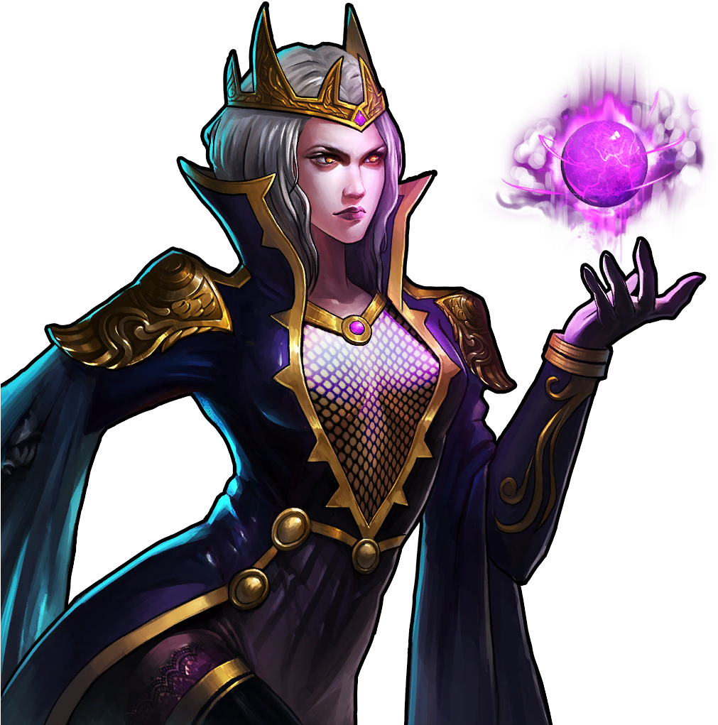 Mystic Sorceress Casting Spell PNG Image