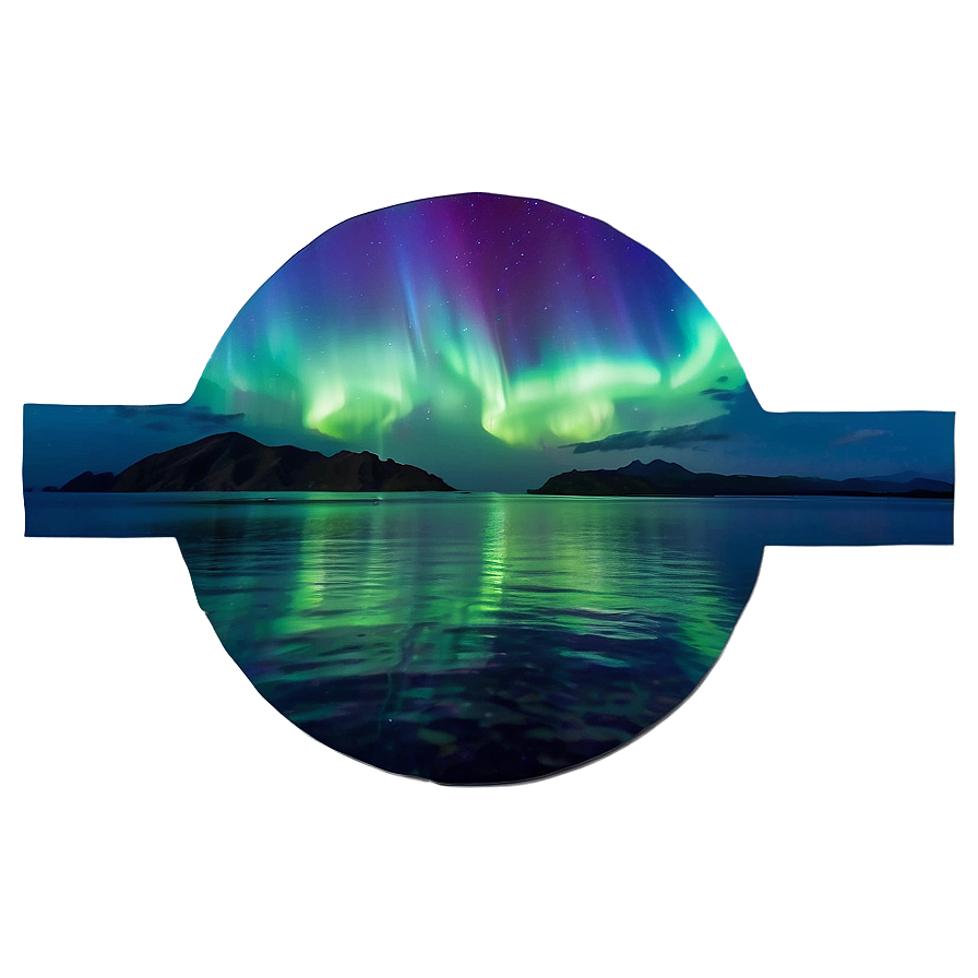 Mystical Aurora Over Ocean Png 06202024 PNG Image