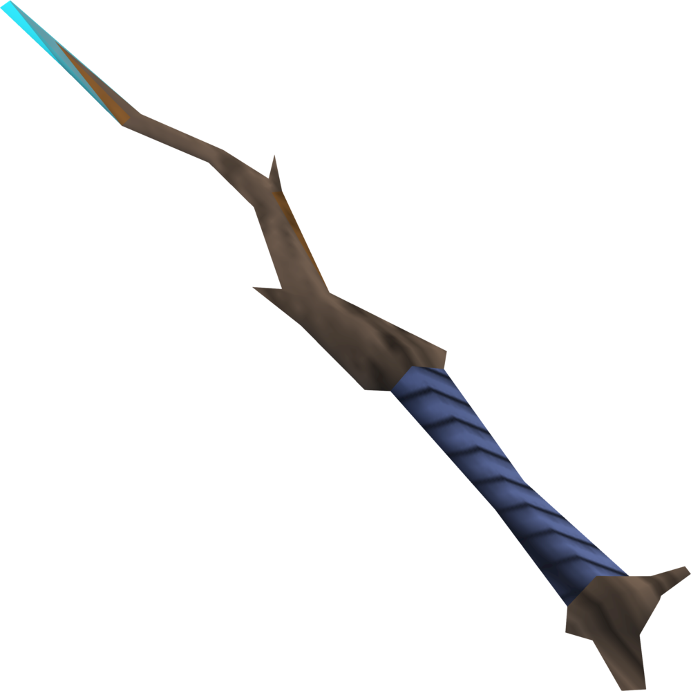 Mystical_ Blue_ Wrapped_ Wand PNG Image