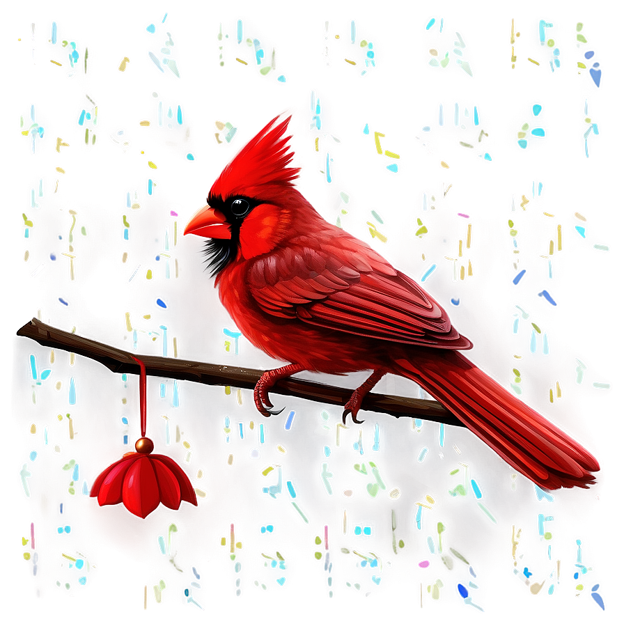 Mystical Cardinal Drawing Png Xjf PNG Image