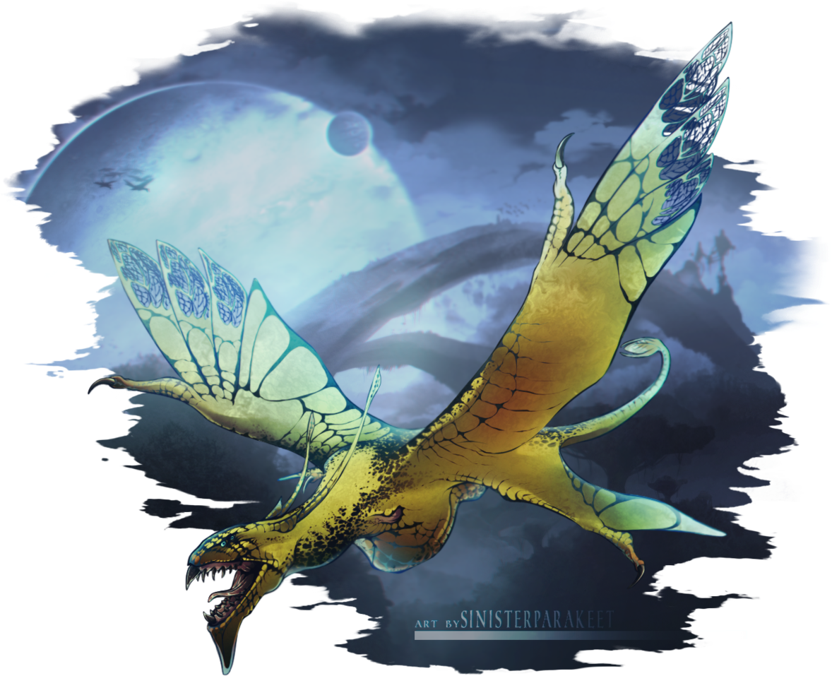 Mystical Dragon Artwork PNG Image