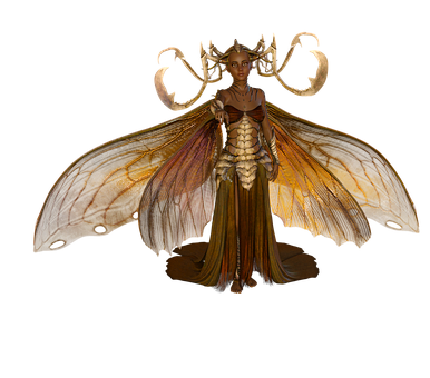 Mystical_ Faery_ Queen_ Artwork PNG Image