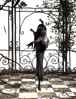 Mystical_ Garden_ Ballet_ Dancer PNG Image